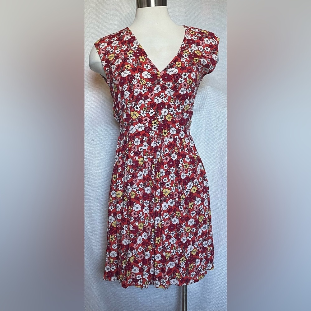 Loft Beach Floral Sleeveless Dress